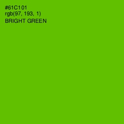 #61C101 - Bright Green Color Image
